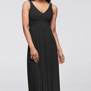David's Bridal Bridesmaid Dress - Black, size 10